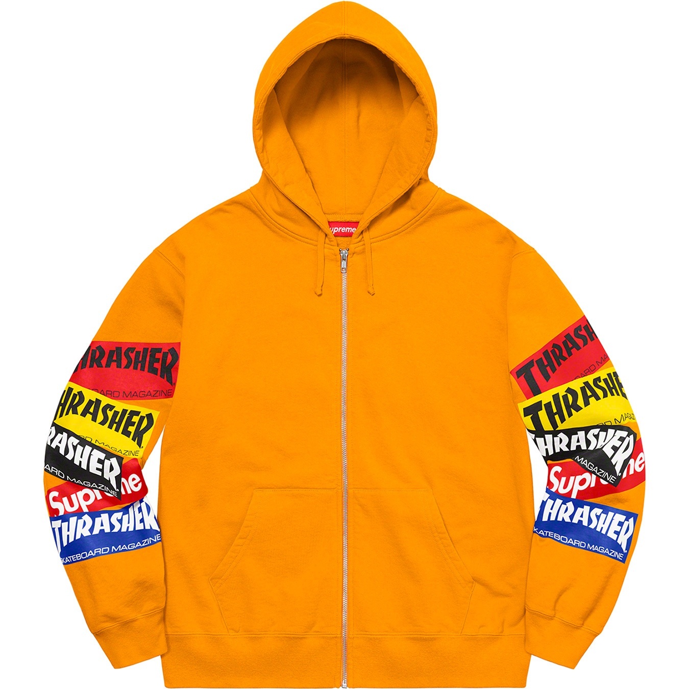 Supreme®/Thrasher® Multi Logo Zip Up Hooded Sweatshirt view 6